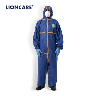 LIONCARE® CoverLite Salopet Pwoteksyon Jetab ak Koud Tape Ble